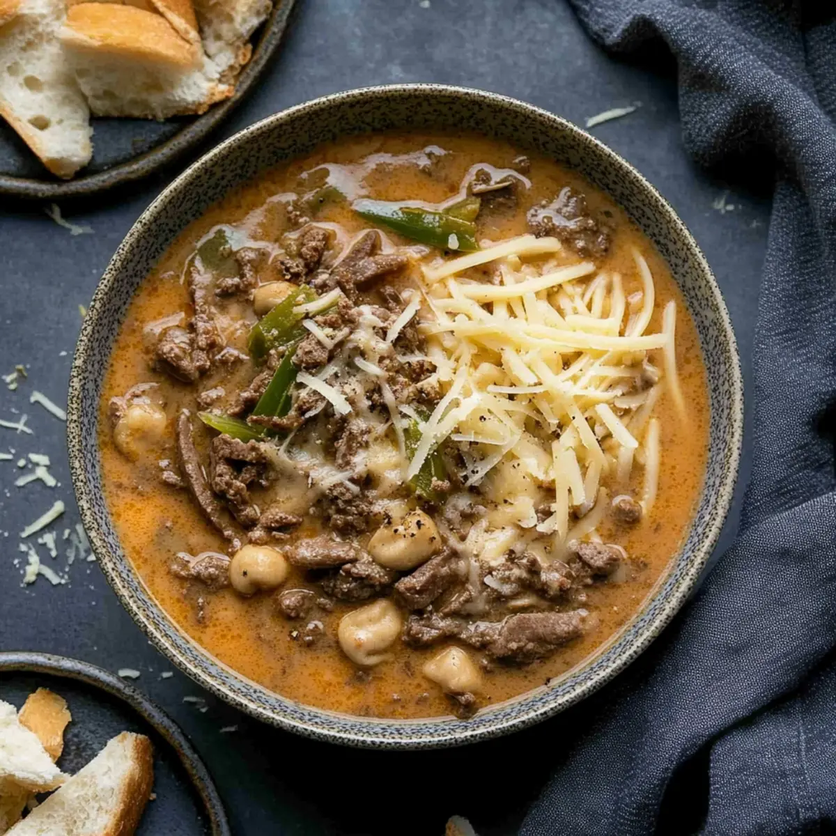 Delicious Philly Cheesesteak Soup Recipe for Cozy Nights
