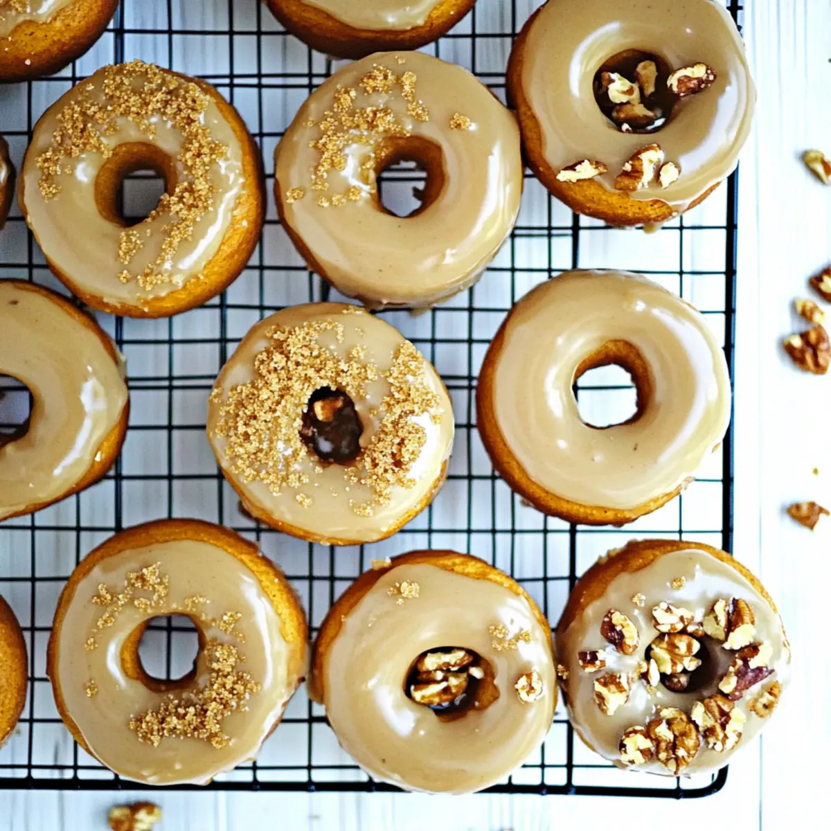 Delicious Baked Pumpkin Donuts with Brown Sugar Glaze Recipe