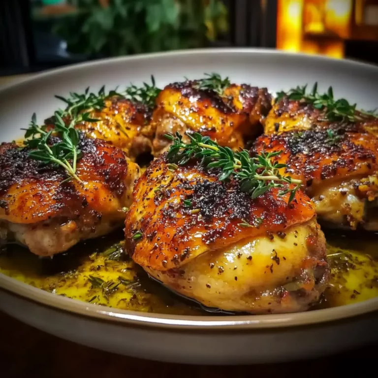 Lemon Paprika Roast Chicken Thighs