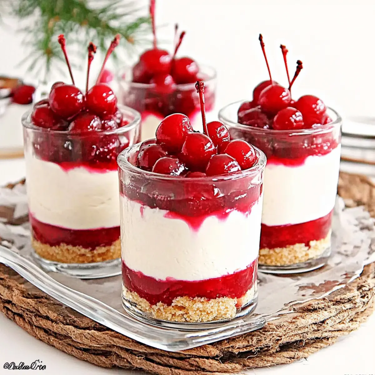 Delicious No-Bake Cheesecake Parfait with Cherry Pie Filling Recipe