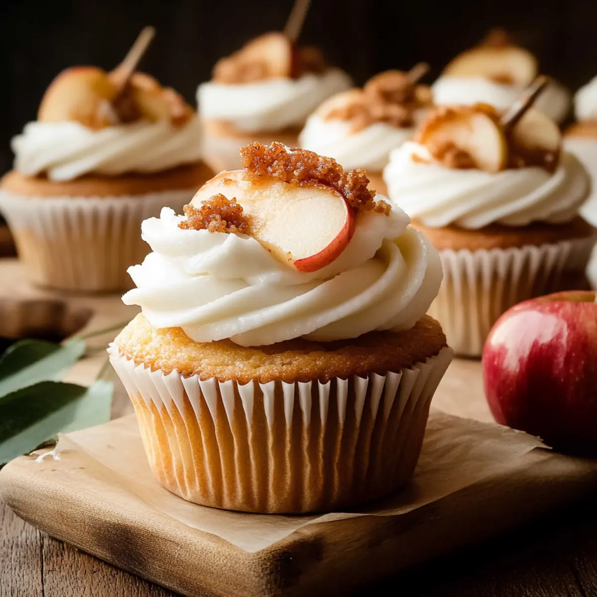 Delicious Apple Pie Cupcakes Recipe with Homemade Frosting