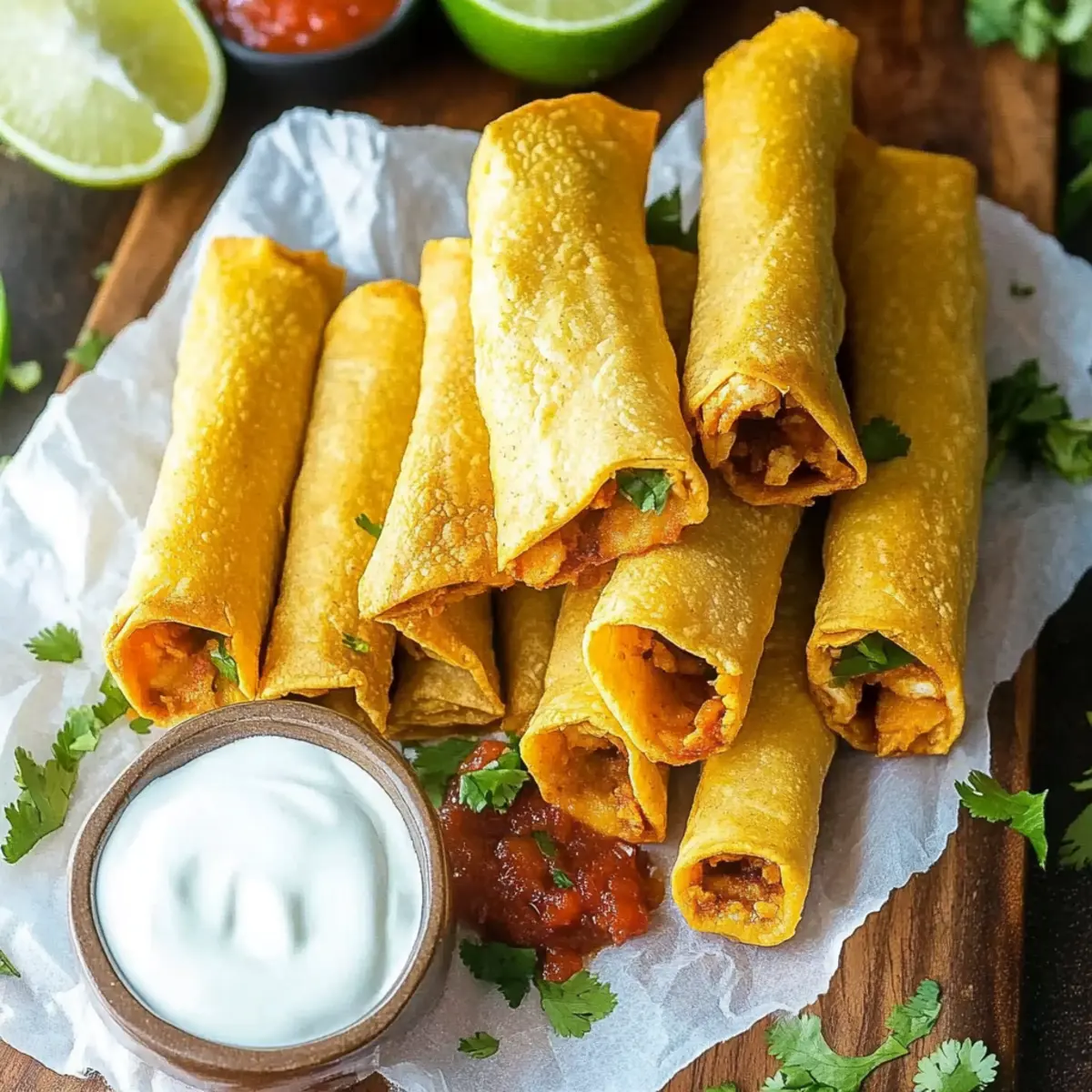 Crispy Chicken Taquitos Recipe: Baked for Perfect Crunch