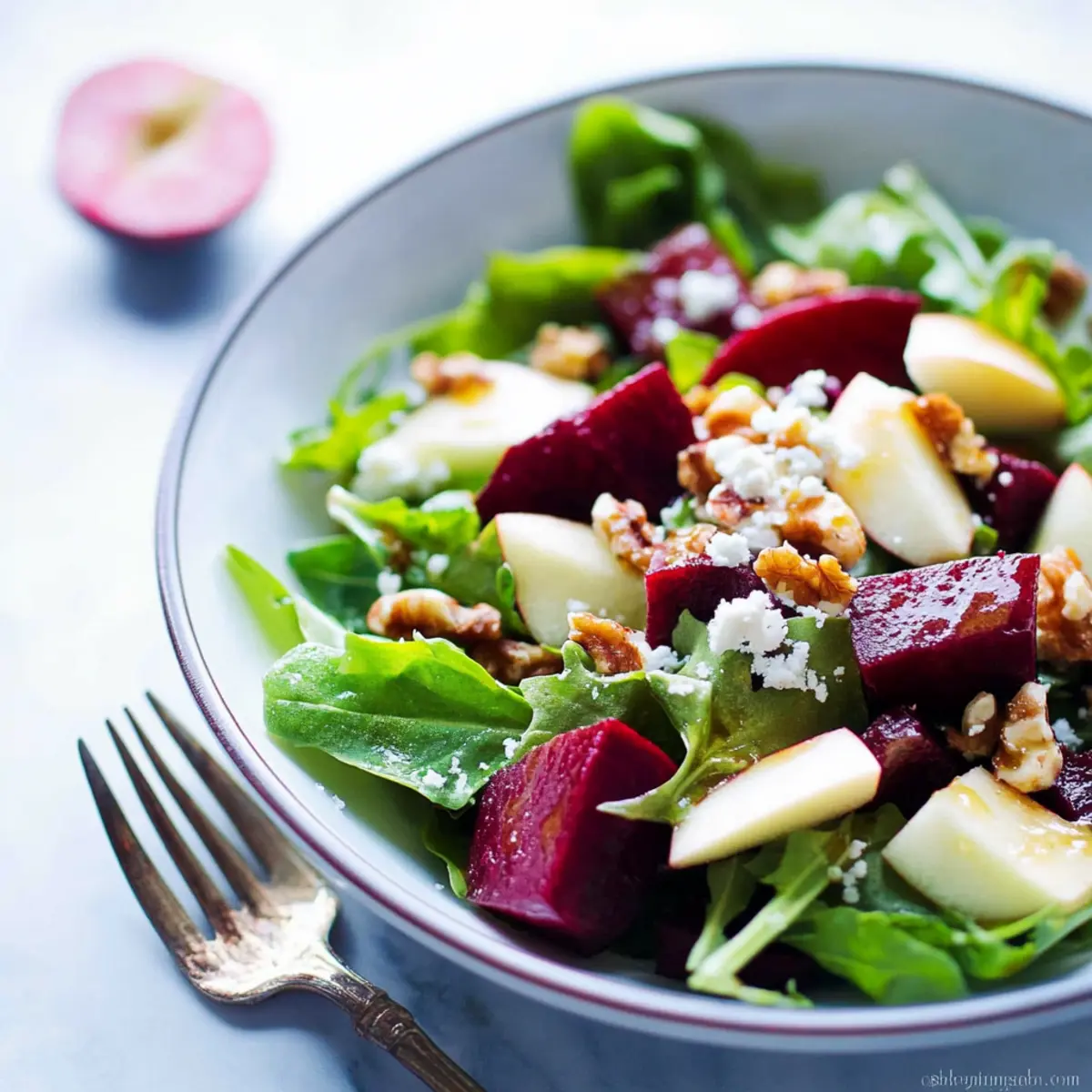 Beet and Apple Salad with Apple Cider Vinaigrette