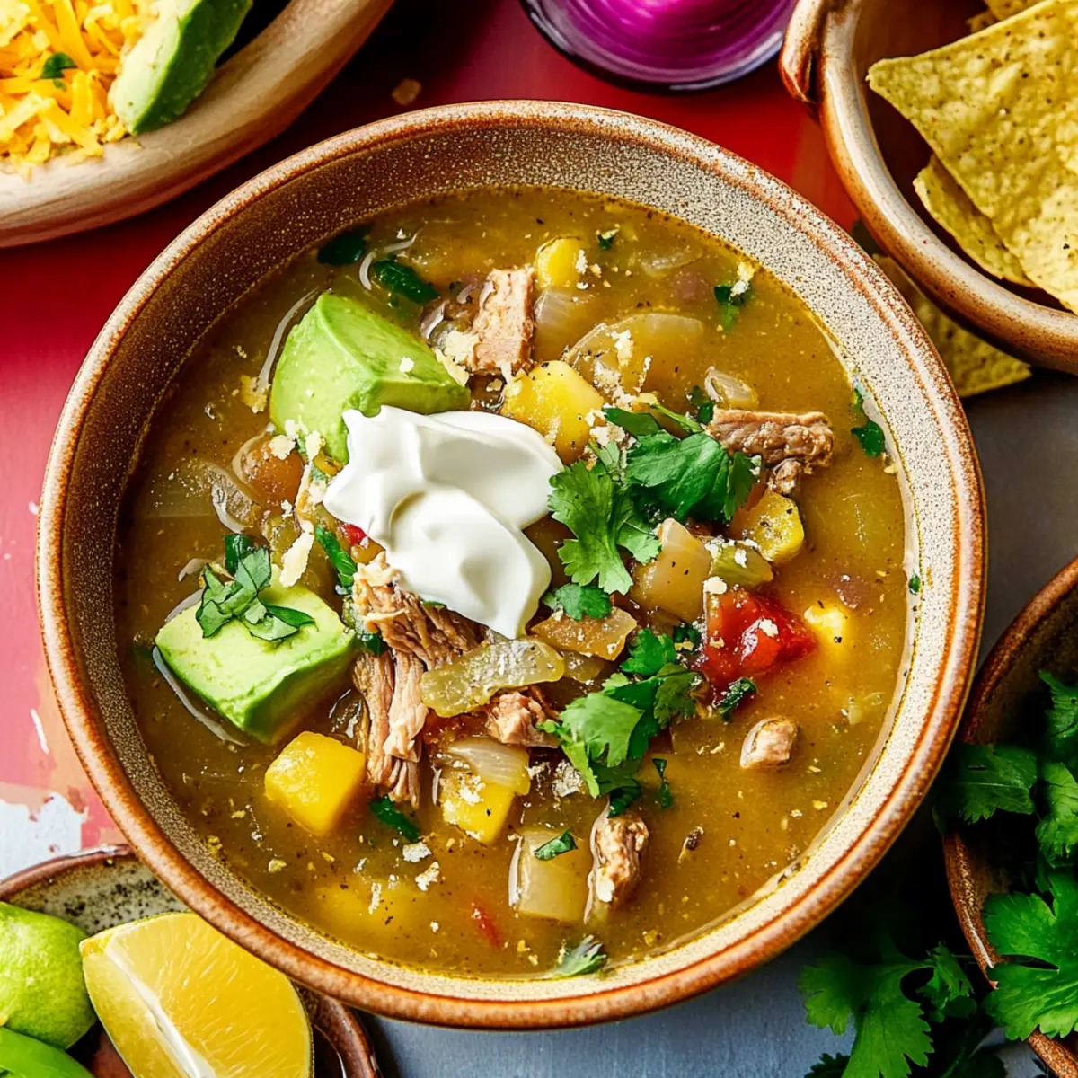 Quick and Easy Crockpot Green Chili Stew in Just 5 Ingredients