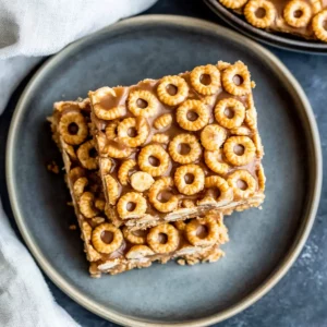 No-Bake Cheerio Peanut Butter Bars