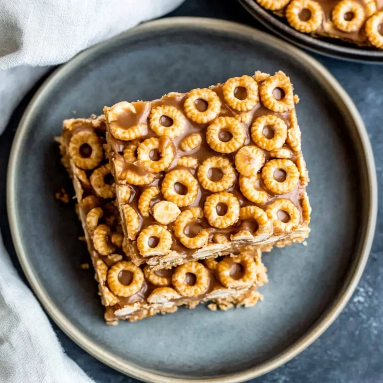 No-Bake Cheerio Peanut Butter Bars