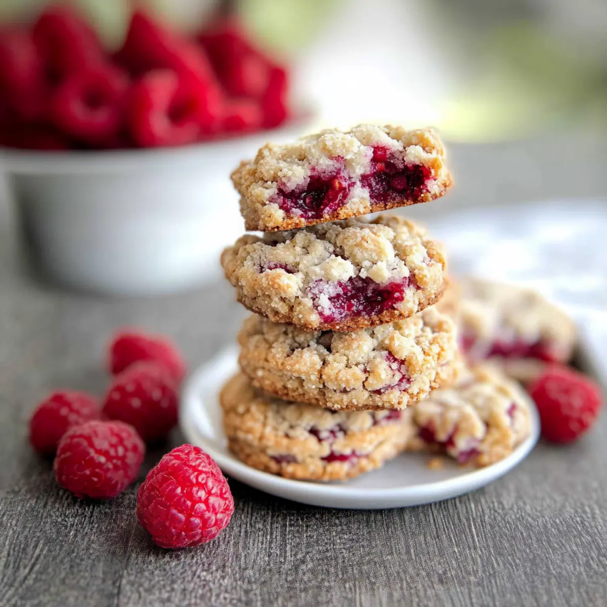 Keto Raspberry Crumble Cookies Recipe for Healthy Snacking