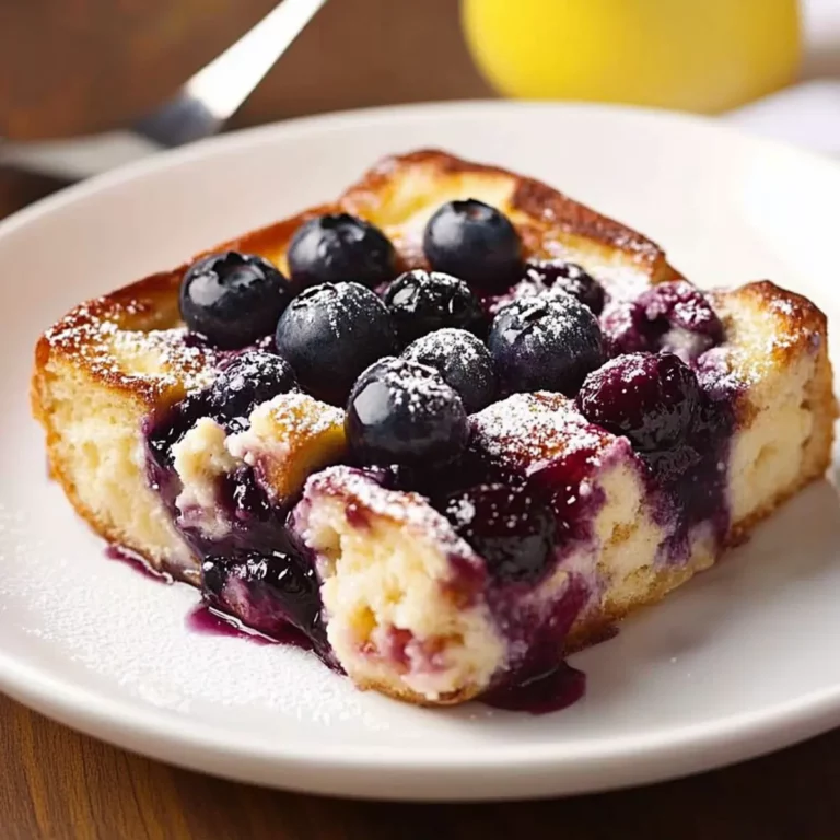 Overnight Blueberry French Toast Casserole