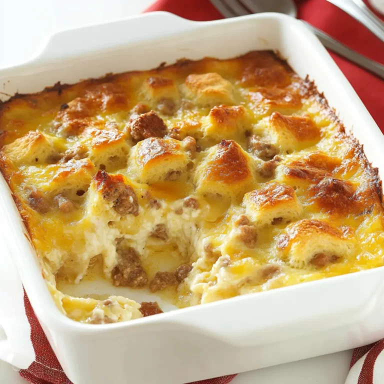 Breakfast Casserole with Biscuits