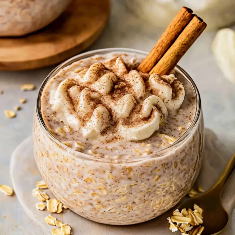 Cinnamon Roll Overnight Oats