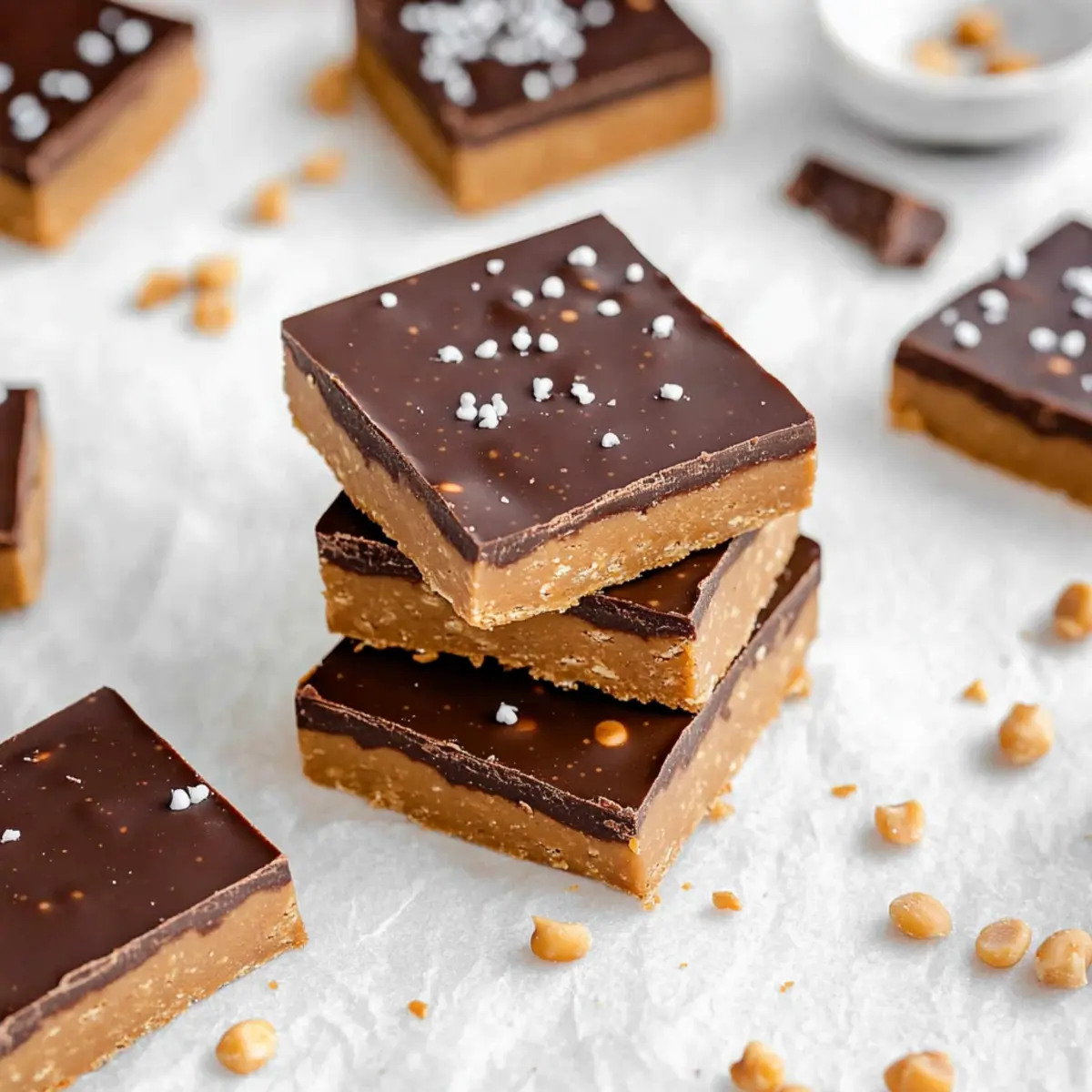 Easy No Bake Chocolate Peanut Butter Protein Bars Recipe