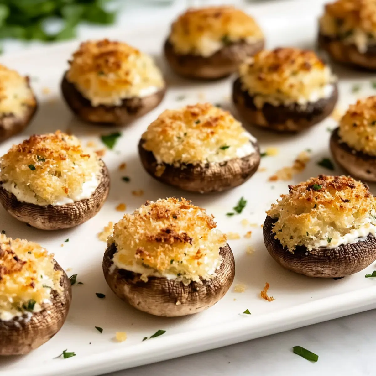 Boursin Stuffed Mushrooms