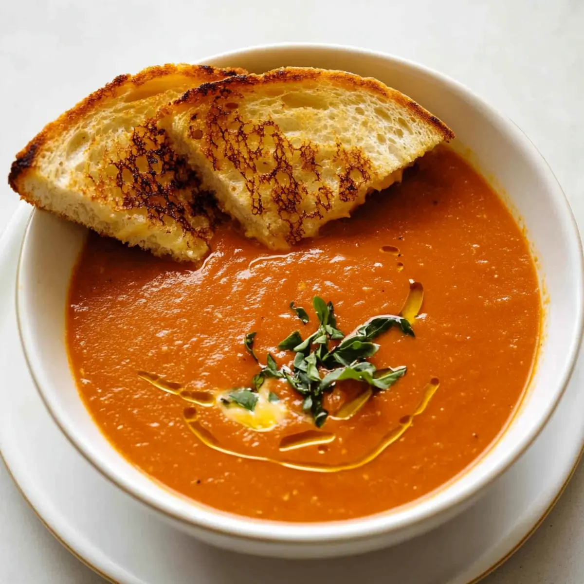 Easy Creamy Tomato Soup with Grilled Cheese for Cozy Nights