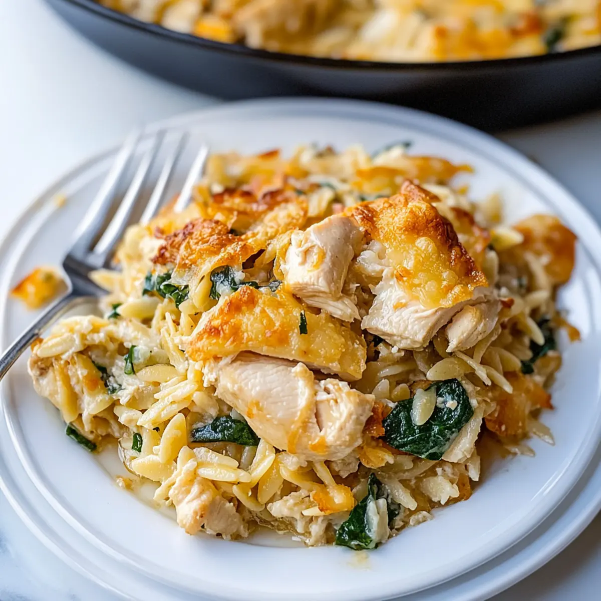 Delicious One-Pan Monterey Chicken Orzo for Easy Weeknight Meals