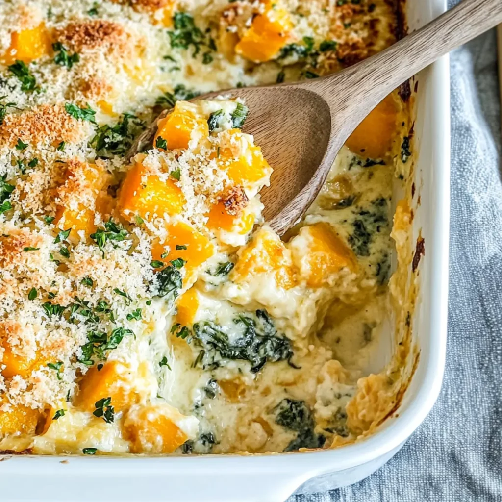Creamy Butternut Squash Casserole