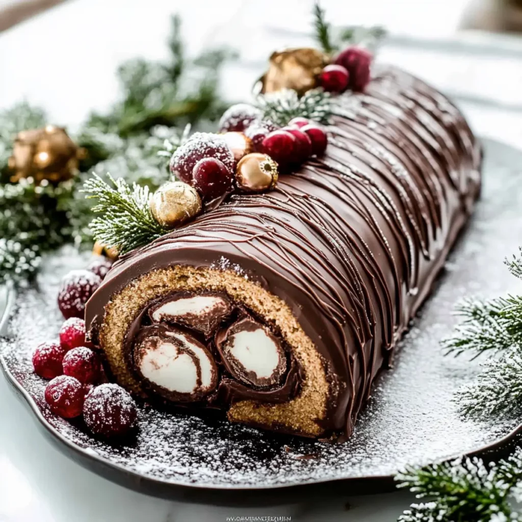 Traditional Chocolate Yule Log
