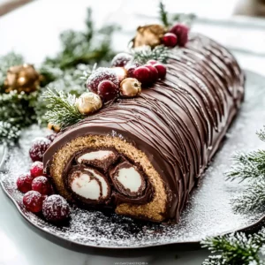Traditional Chocolate Yule Log