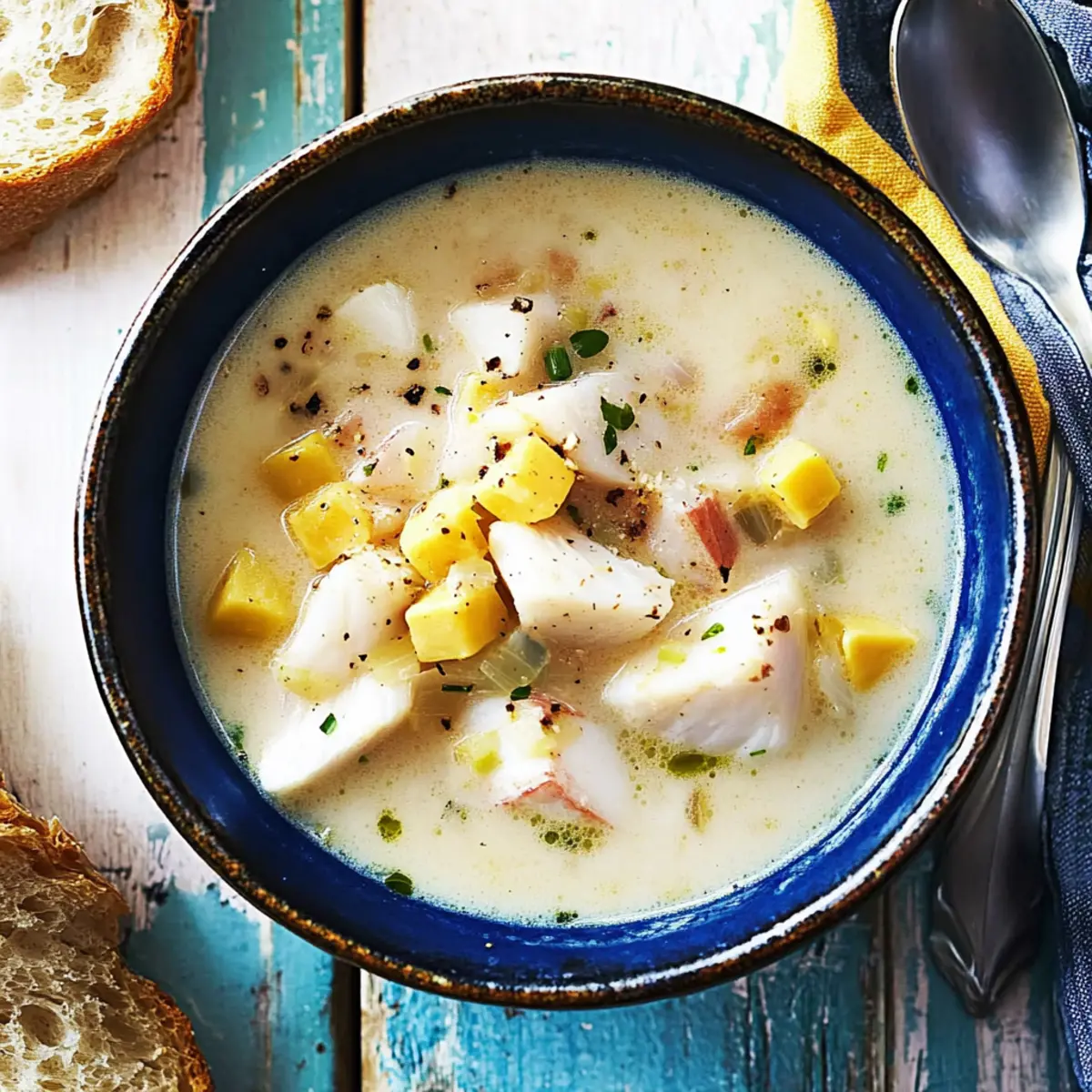 Delicious Fish Chowder with Bacon and Sweet Corn Recipe