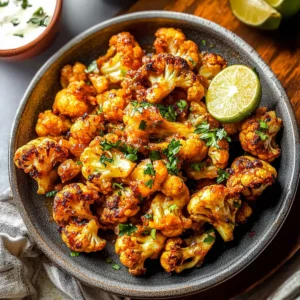 Honey Curry Roasted Cauliflower