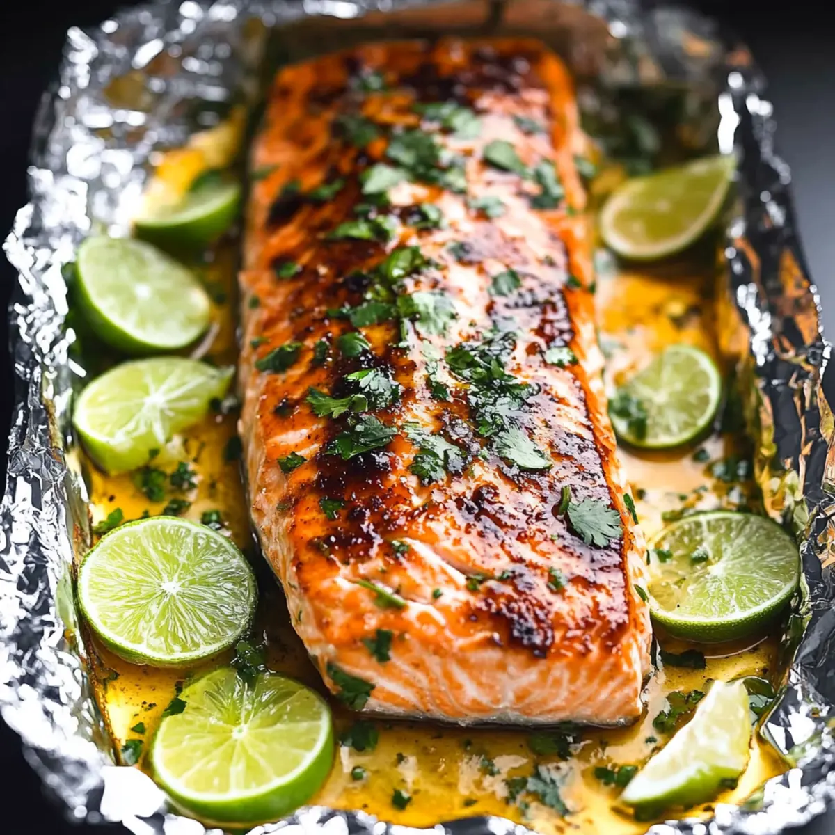 Delicious Honey Cilantro Lime Salmon in Foil Recipe for Easy Cooking
