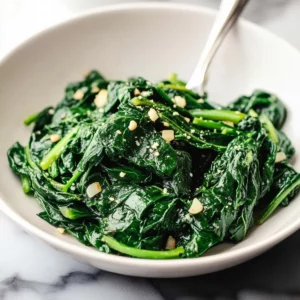 Best Garlic Sautéed Spinach