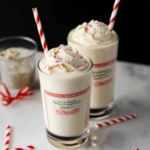 No Churn Peppermint Ice Cream Milkshake