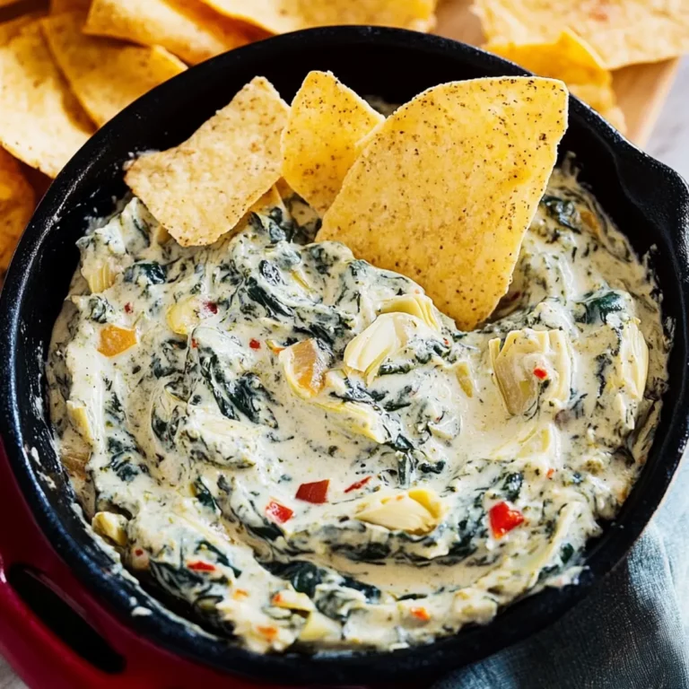 Creamy Vegan Spinach Artichoke Dip