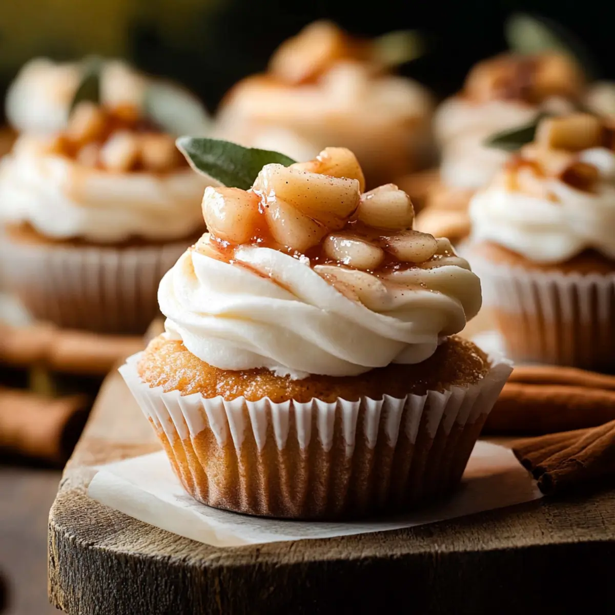 Delicious Apple Pie Cupcakes Recipe with Homemade Frosting