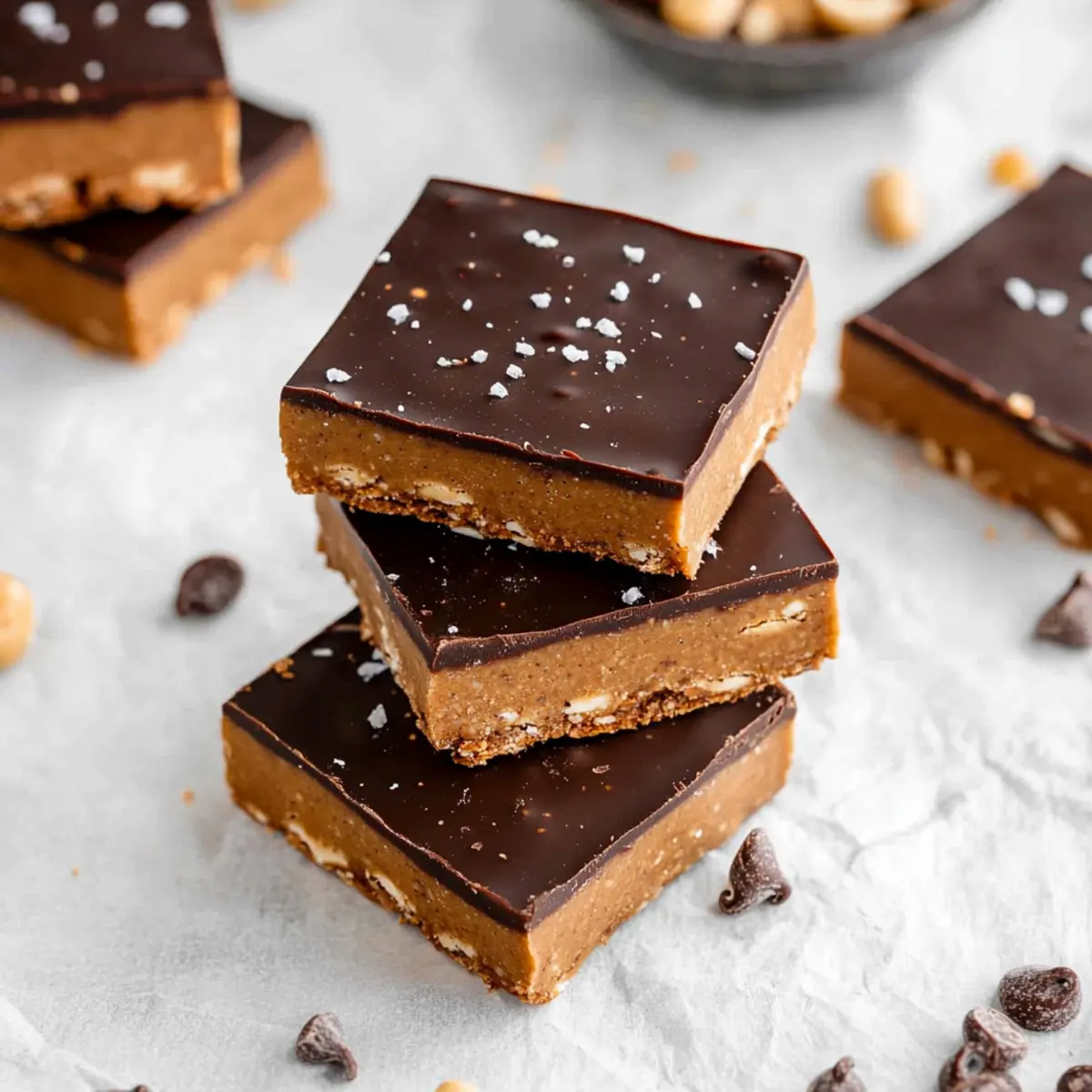 Easy No Bake Chocolate Peanut Butter Protein Bars Recipe