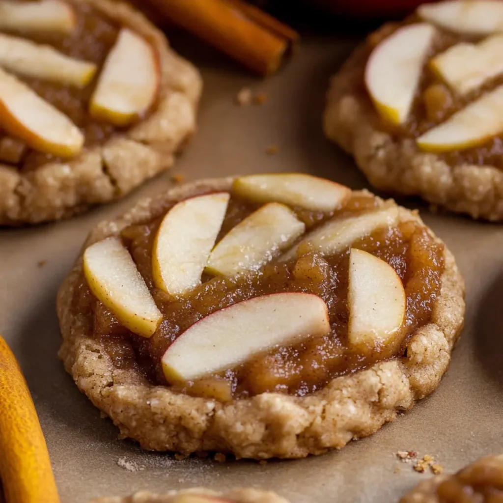 Chewy Vegan Apple Pie Cookies
