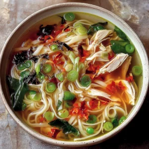 Ginger Garlic Chicken Noodle Soup