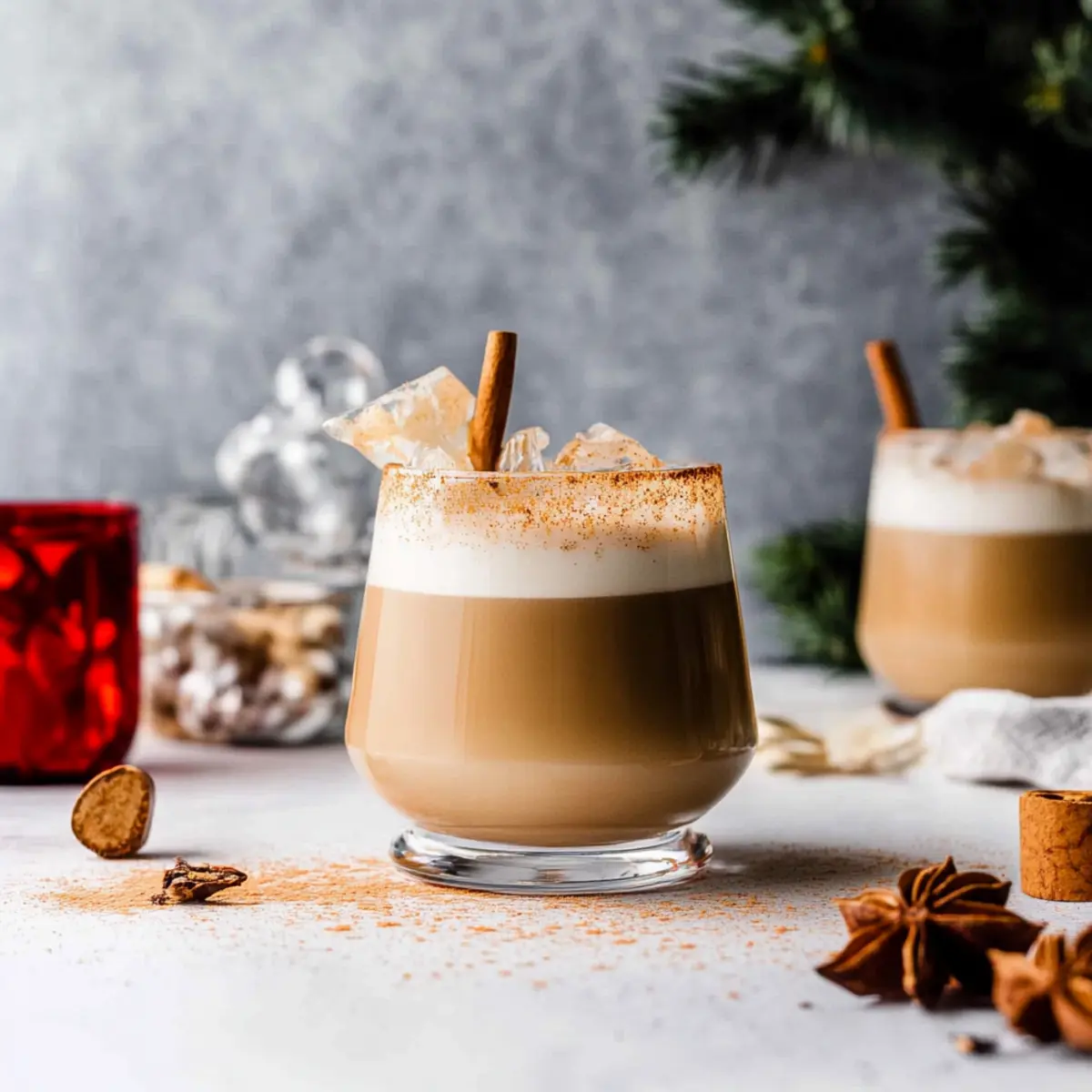 Cinnamon Spiced White Russian: A Festive Eggnog Cocktail Recipe