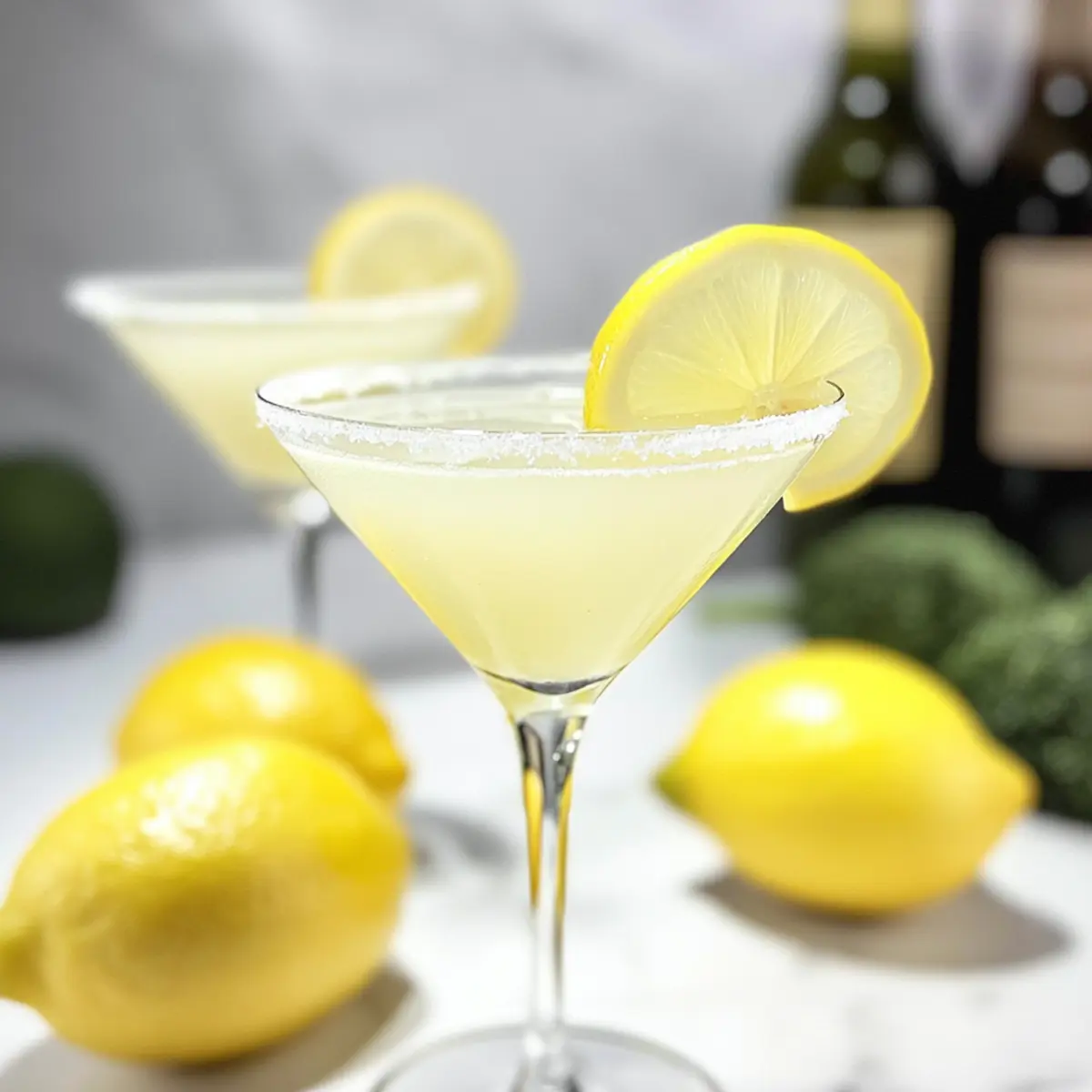 Big Batch Freezer Lemon Drop Martinis Perfect for Entertaining