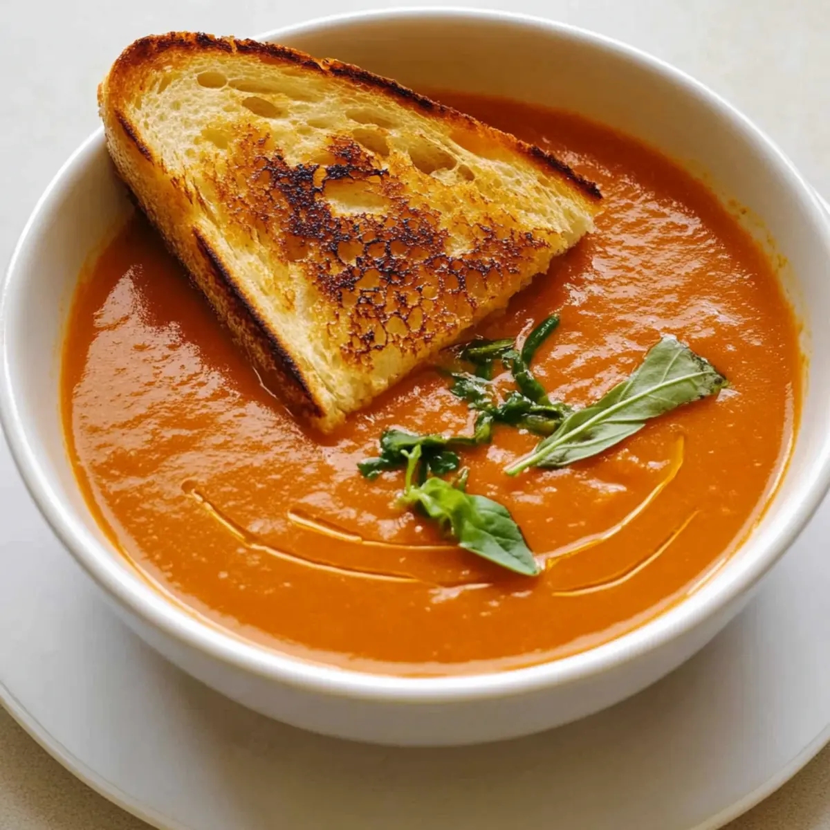 Easy Creamy Tomato Soup with Grilled Cheese for Cozy Nights