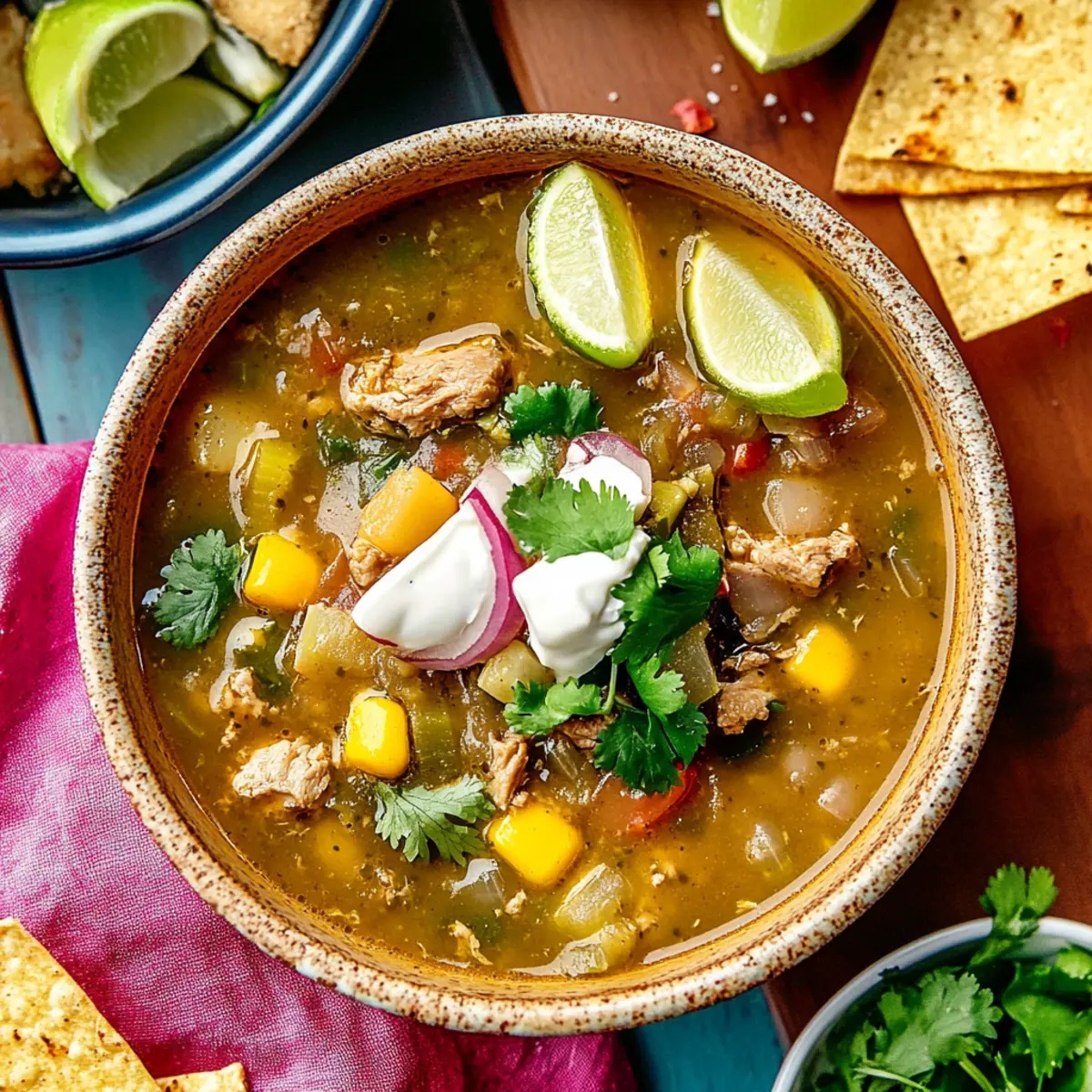 Quick and Easy Crockpot Green Chili Stew in Just 5 Ingredients
