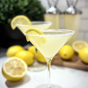 Big Batch Freezer Lemon Drop Martinis