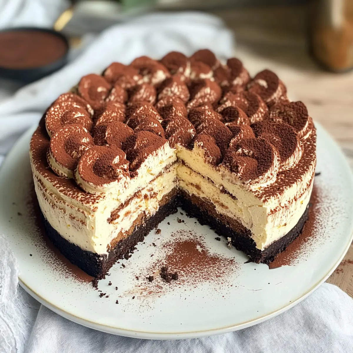 Decadent Baked Tiramisu Cheesecake Recipe for Dessert Lovers