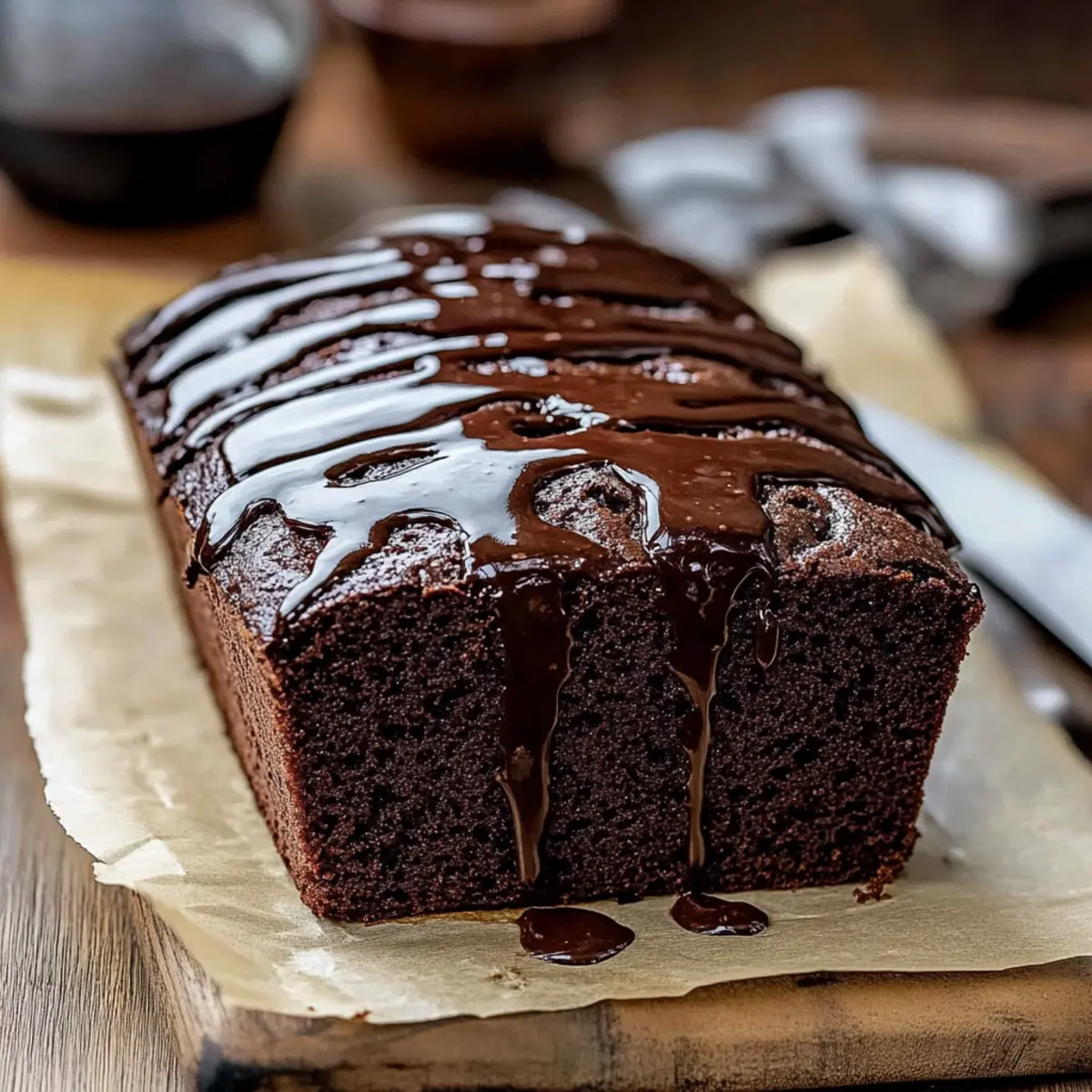 Deliciously Moist Brownie Bread Recipe with Chocolate Ganache