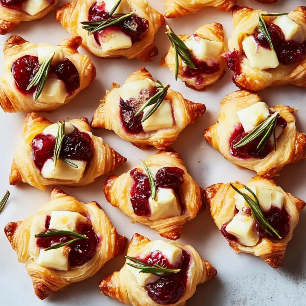 Cranberry Brie Crescent Bites