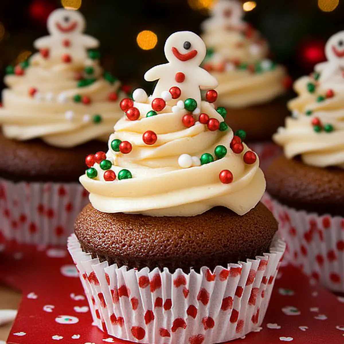 25+ Creative Christmas Cupcakes: Gingerbread Cupcakes Recipe