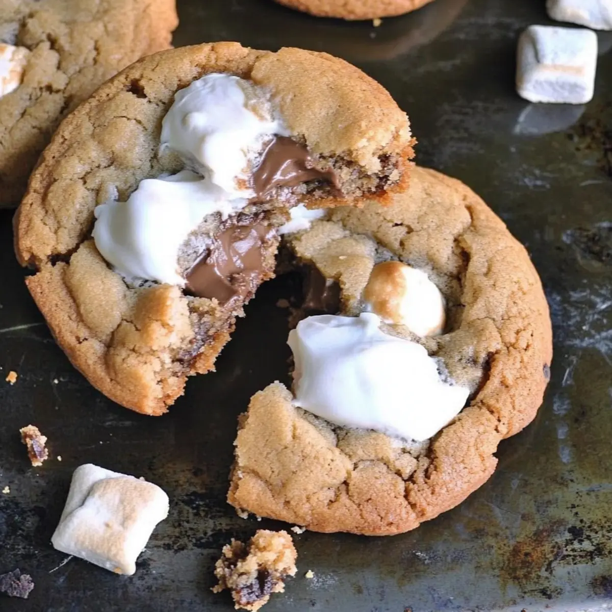 Delicious S'mores-Stuffed Cookies Recipe for Dessert Lovers