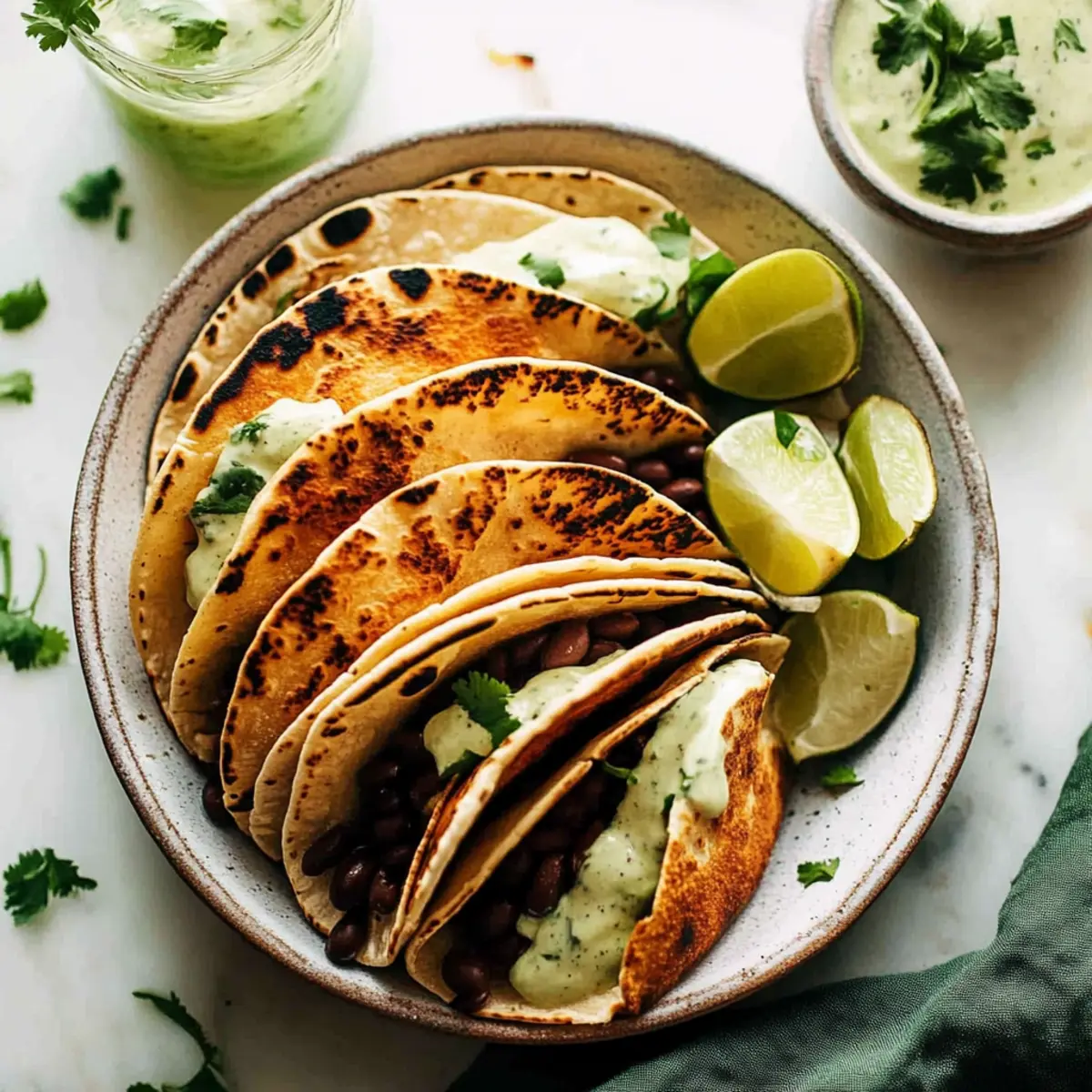 Crispy Black Bean Tacos