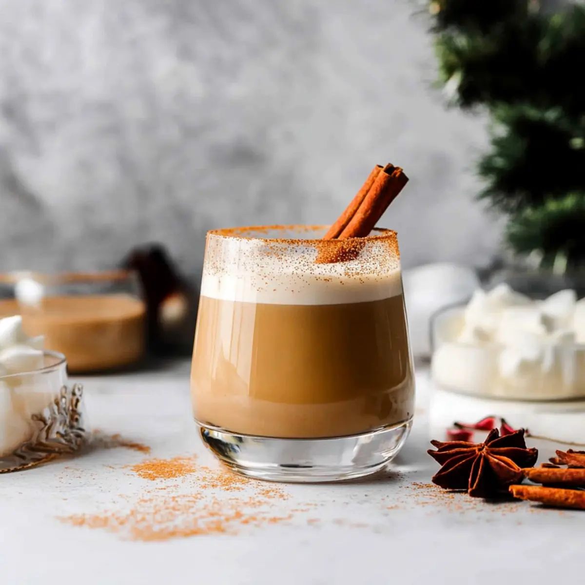 Cinnamon Spiced White Russian: A Festive Eggnog Cocktail Recipe