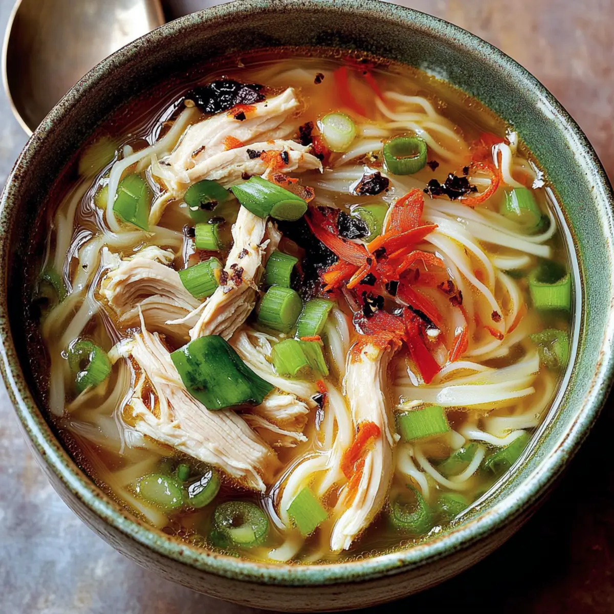 Delicious Ginger Garlic Chicken Noodle Soup Recipe in 15 Minutes