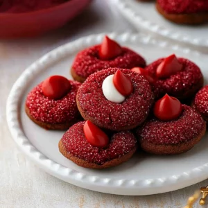 Easy Red Velvet Blossoms Cookies