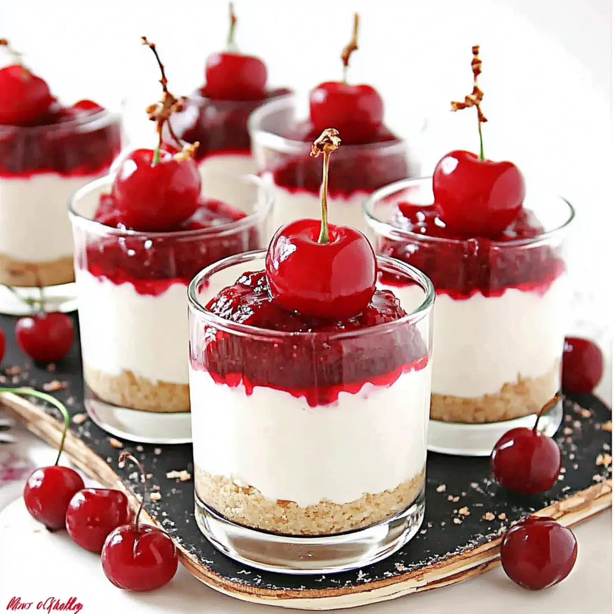 Delicious No-Bake Cheesecake Parfait with Cherry Pie Filling Recipe