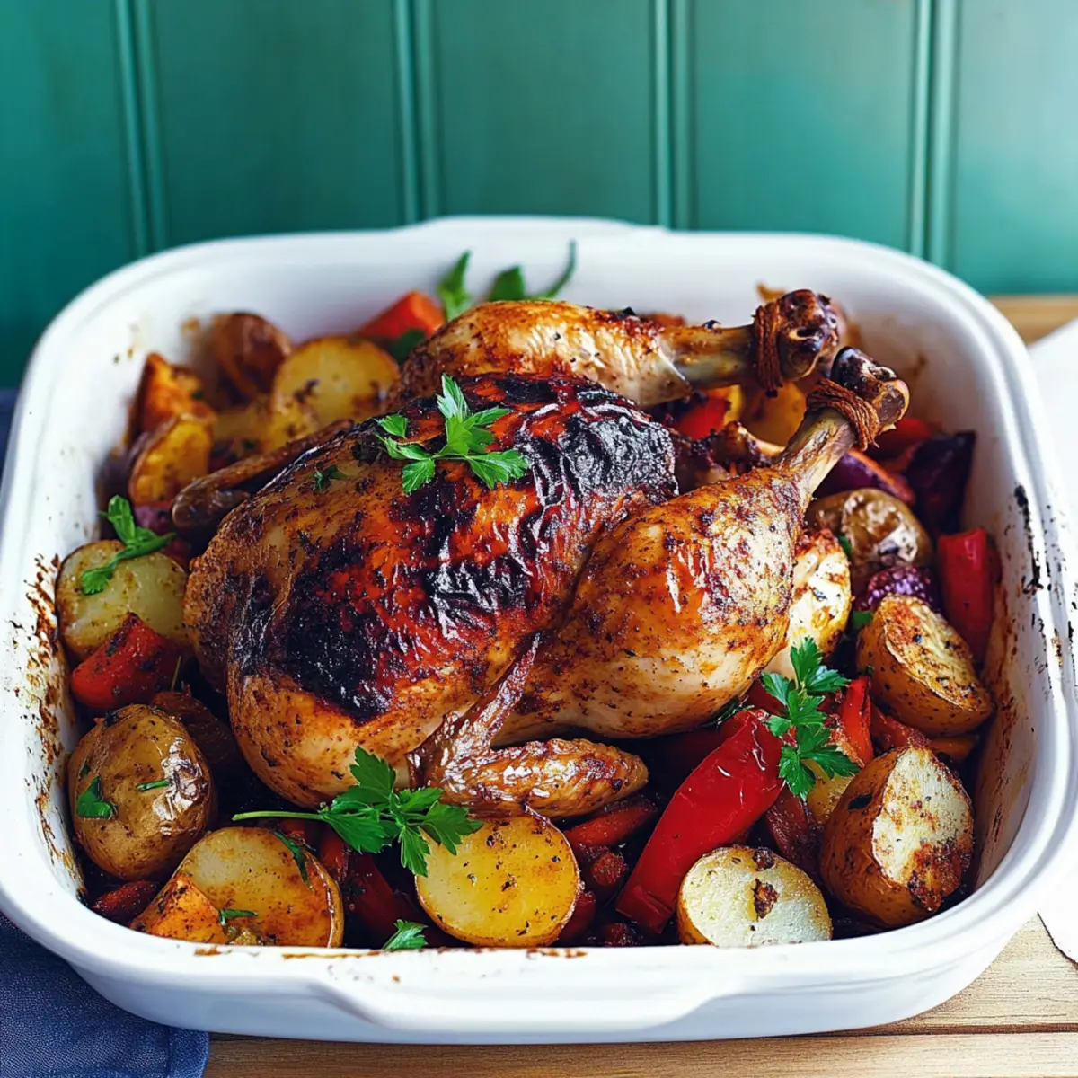 Paprika-Roast Chicken with Potatoes and Peppers Recipe Guide