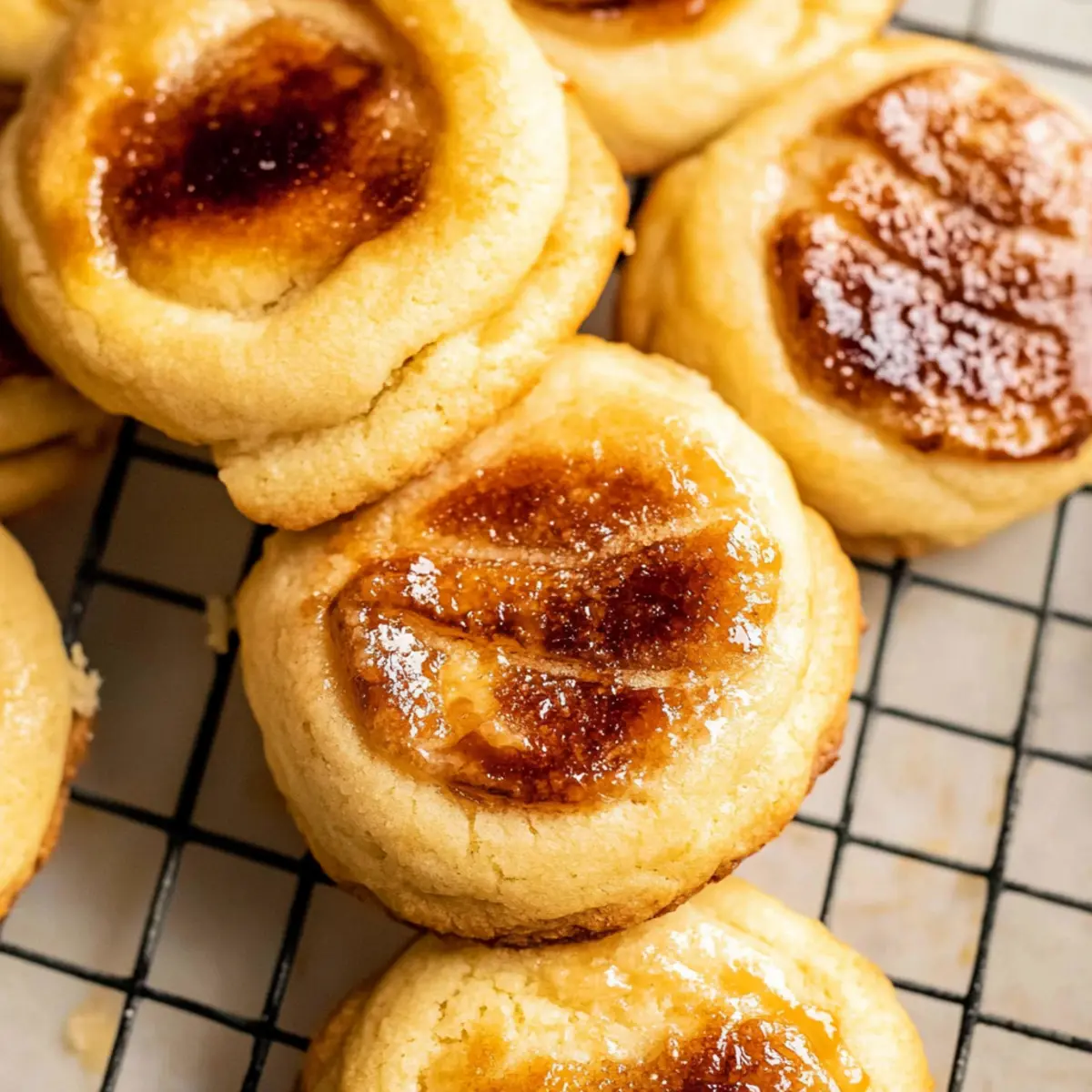 Decadent Crème Brûlée Cookies Recipe with Homemade Pastry Cream