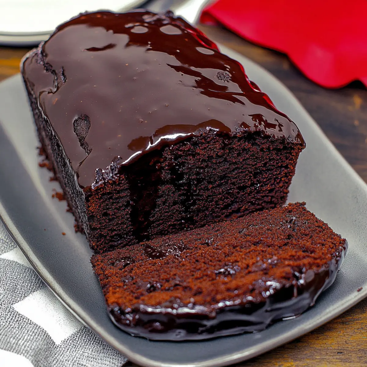 Hot Fudge Brownie Bread