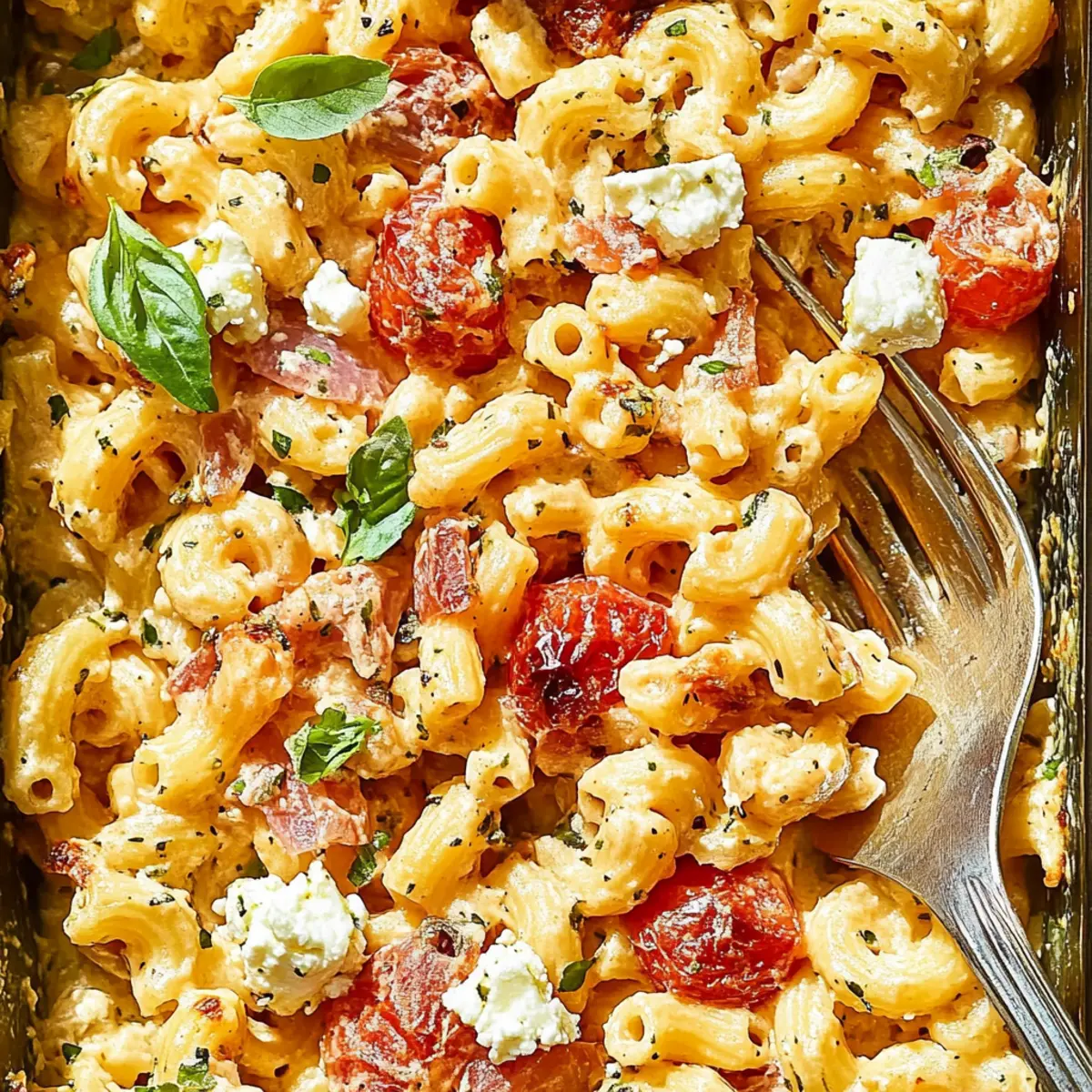 Delicious Baked Feta Pasta Recipe with Bursting Cherry Tomatoes